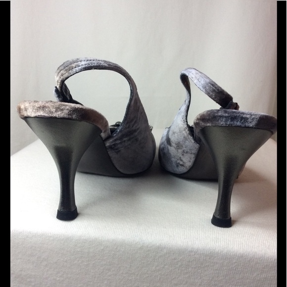 Stuart Weitzman velvet slingback heels Sz 7 1/2 M - Picture 8 of 15